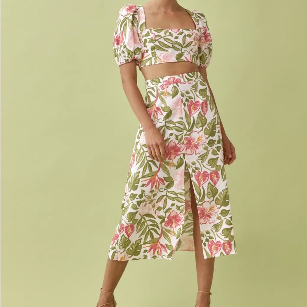 Reformation Jonas Linen Two Piece Set